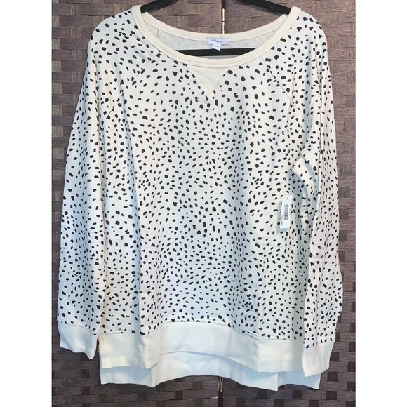 Terry Cotton and Modal Tunic Sweatshirt- Size Large - Picture 5 of 6